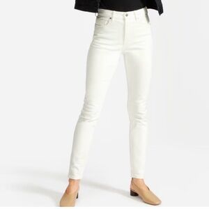 Everlane White High-Rise Skinny Jeans 33 Ankle